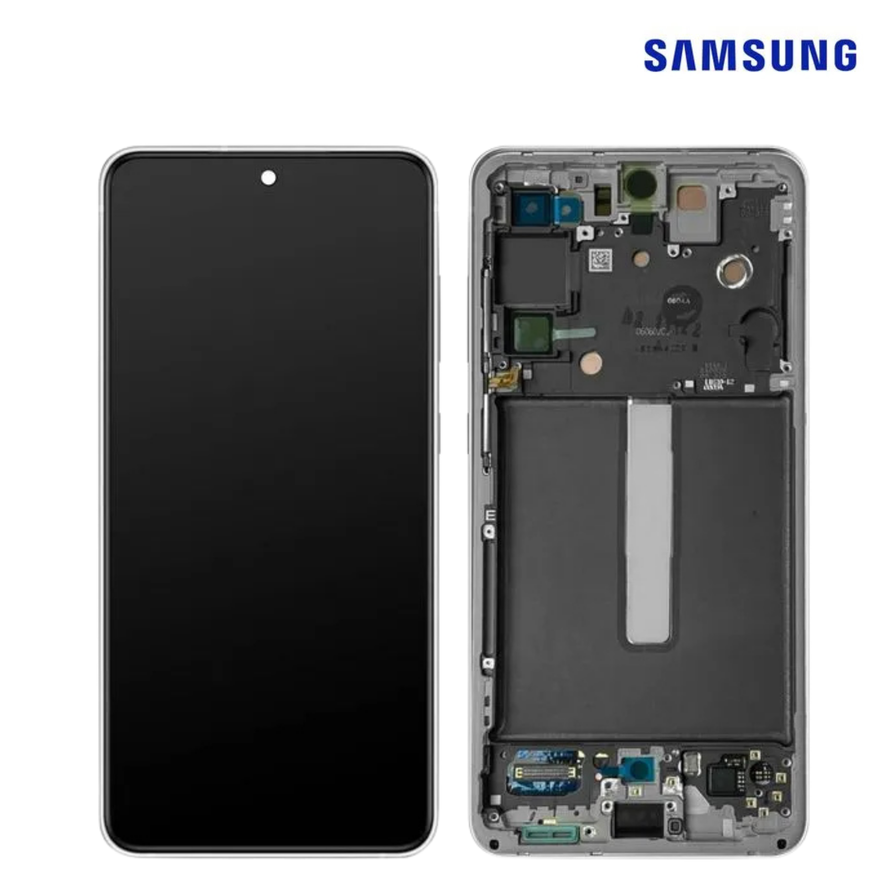 SAMSUNG A12 2020 / SM-A125 BLACK (With Frame) LCD